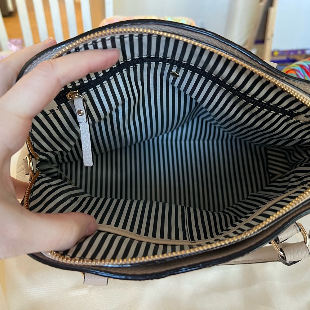 NWT Kate Spade NY Jackson Street Lottie Leather Handbag in Soft Porcelain - Picture 7 of 8